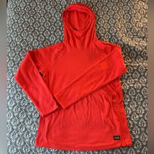 Mountain Hardwear Sumit Grid Tunic Hoodie - Coral M